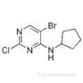 4-pyrimidinamine, 5-bromo-2-chloro-N-cyclopentyl- CAS 733039-20-8